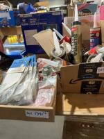 One flat and Two boxes of building supplies
