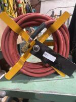 Rubber air hose and reel