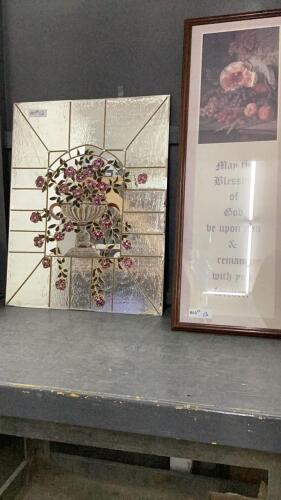 FLORAL DECOR MIRROR & BLESSING FRAME