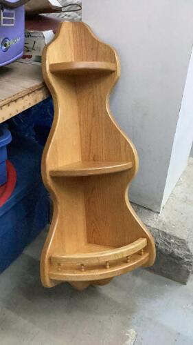 CORNER CURIO SHELF