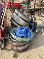 WHISKEY BARRELS. HOSE