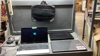 BOX W/ PS3 CONSOLE + LAPTOP CASE + 3 LAPTOPS