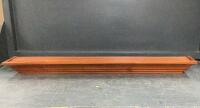 HONEY FINISH DISPLAY SHELF