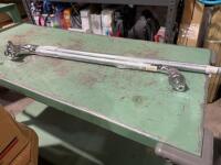 Two chrome safety racks