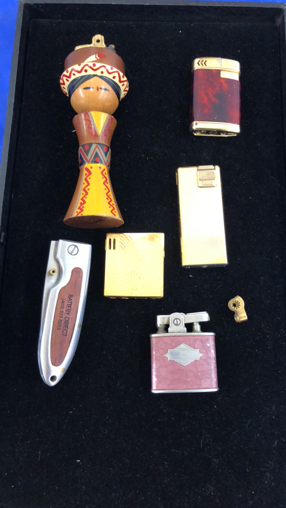 COLLECTION OF LIGHTERS (1)POCKET KNIFE