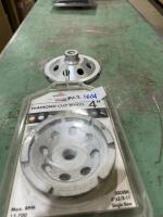 Two diamond cup wheels