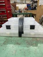 Three plastic organizers