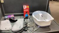 HEATING PAD, DR HOS MUSCLE THERAPY, LIFE HEATING PAD, FOOT BATH MASSAGER