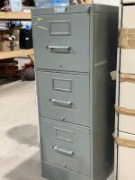 Three drawer Steel file cabinet