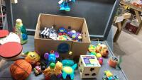 BOX W/ ACTIVITY TOYS YOUNG CHILDREN