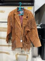 Western cut buckskin jacket
