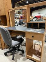 Small desk and office chair