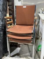 Stack of three chairs