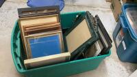 SMALL TOTE OF PICTURE FRAMES