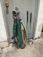 Set of left-handed clubs