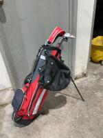 Golf clubs and bag