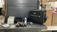 GEL NAIL EQUIPMENT IN ROLLING TOTE