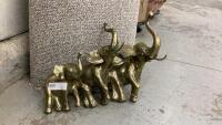 BRASS ELEPHANT WALL DECOR