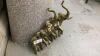 BRASS ELEPHANT WALL DECOR - 2