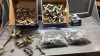 (2)BOXES OF DOOR KNOBS AND DRAWER PULLS