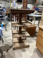 Older oak display stand