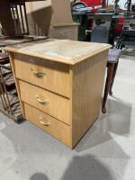 Three drawer night table
