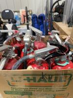 Eight fire extinguishers