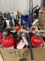 Box of seven fire extinguishers