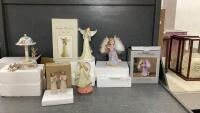 COLLECTION OF ANGEL,HUMMINGBIRD AND WILLOW TREE ORNAMENTS