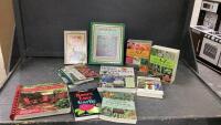 BOX OF GARDENING BOOKS