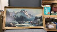 LARGE MOUNTAIN SCENE PRINT