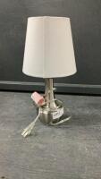 SMALL TABLE LAMP W/ PEWTER BASE
