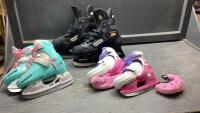 SKATES - 3 PAIR