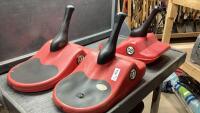 (3) PLASTIC ZIPFY FREESTYLE MINI LUGE RACERS