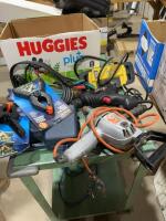 Box of miscellaneous shop, supply and tools