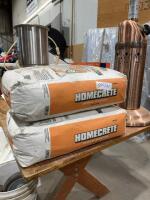 Two bags of concrete mix