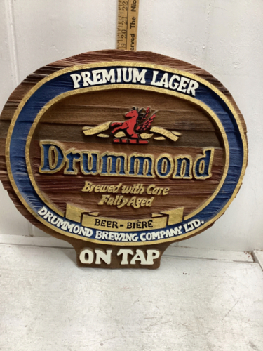 DRUMMOND BEER WOOD SIGN