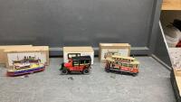 (3) REPLICA TIN COLLECTOR WIND-UP TOYS