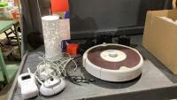 ROOMBA ROBOT VACUUM, SAGE DIFFUSER, NOISE MONITOR