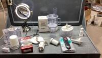 BRAUN FOOD PROCESSOR, MAKE UP MIRROR, REMOTE,