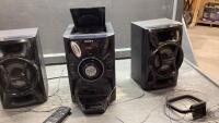 SONY STEREO SYSTEM WITH 2 SPEAKERS