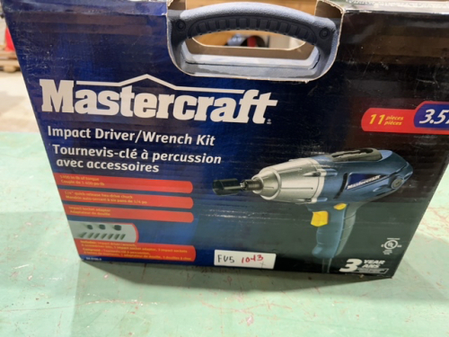 Mastercraft 11 piece impact driver wrench kit parts