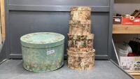 (5) ROUND STORAGE CONTAINERS