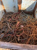 Crate of booster cables/extension cords/110 heavy duty