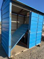 Steel bottle storage shed
