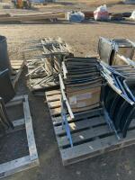 (6) stacks of stacking chairs on four pallets