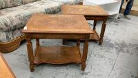 (2) END TABLES - MATCHES LOT #410