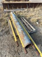 Five pieces of steel pipe