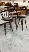 (3) SWIVEL BAR STOOLS