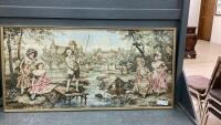 FRAMED PETITE POINT PICTURE